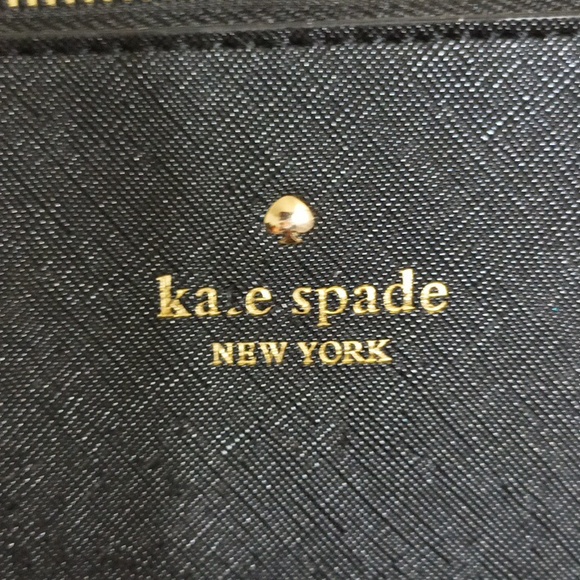 24oz Kate Spade black leather satchel with out shoulder strap - Picture 3 of 11